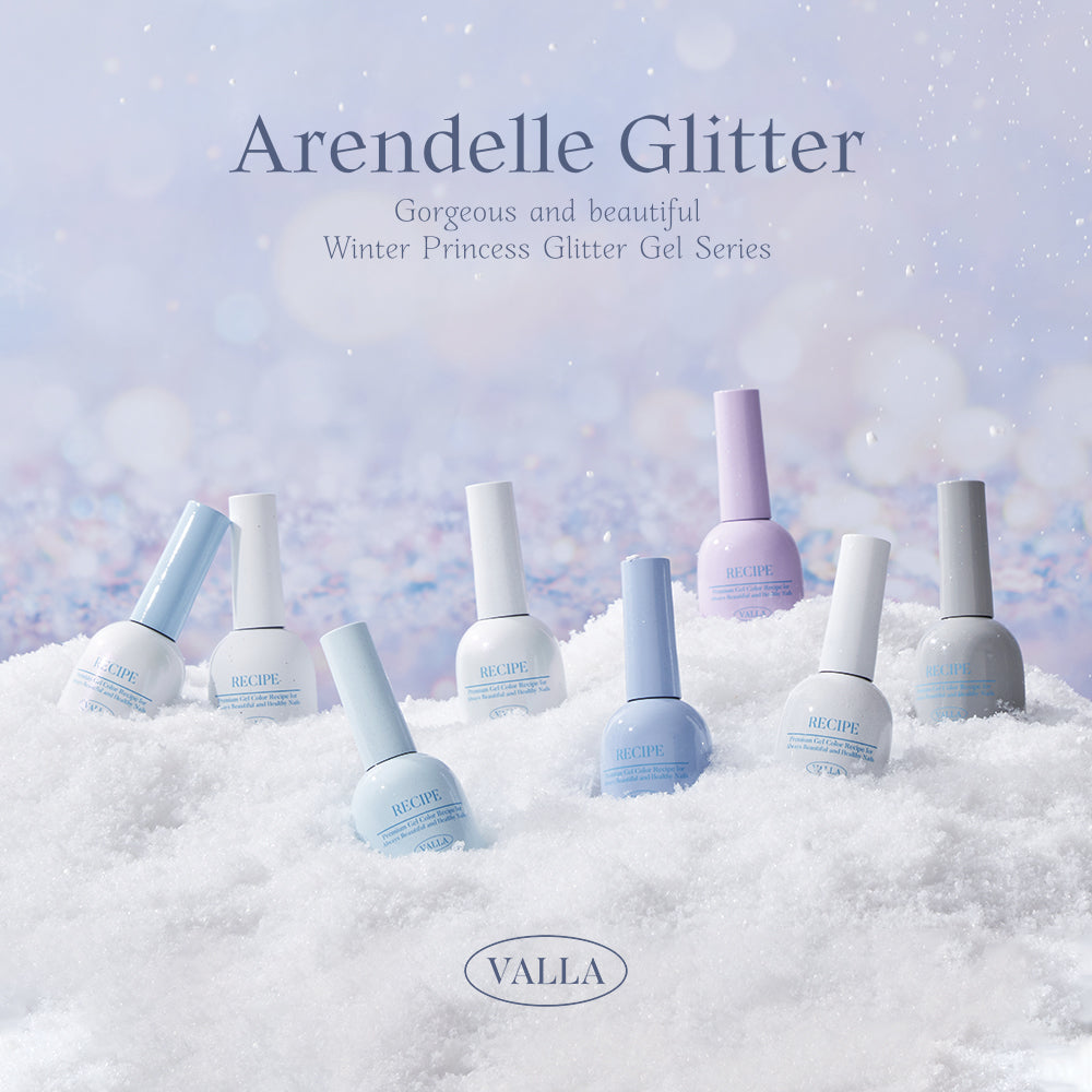 Valla Arendelle Glitter Gel Collection - Full 8pc Set/Individual Bottles