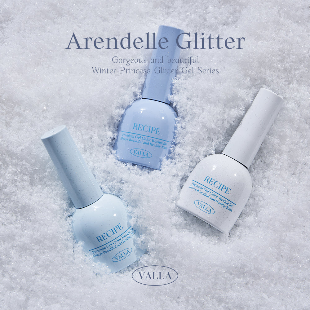 Valla Arendelle Glitter Gel Collection - Full 8pc Set/Individual Bottles