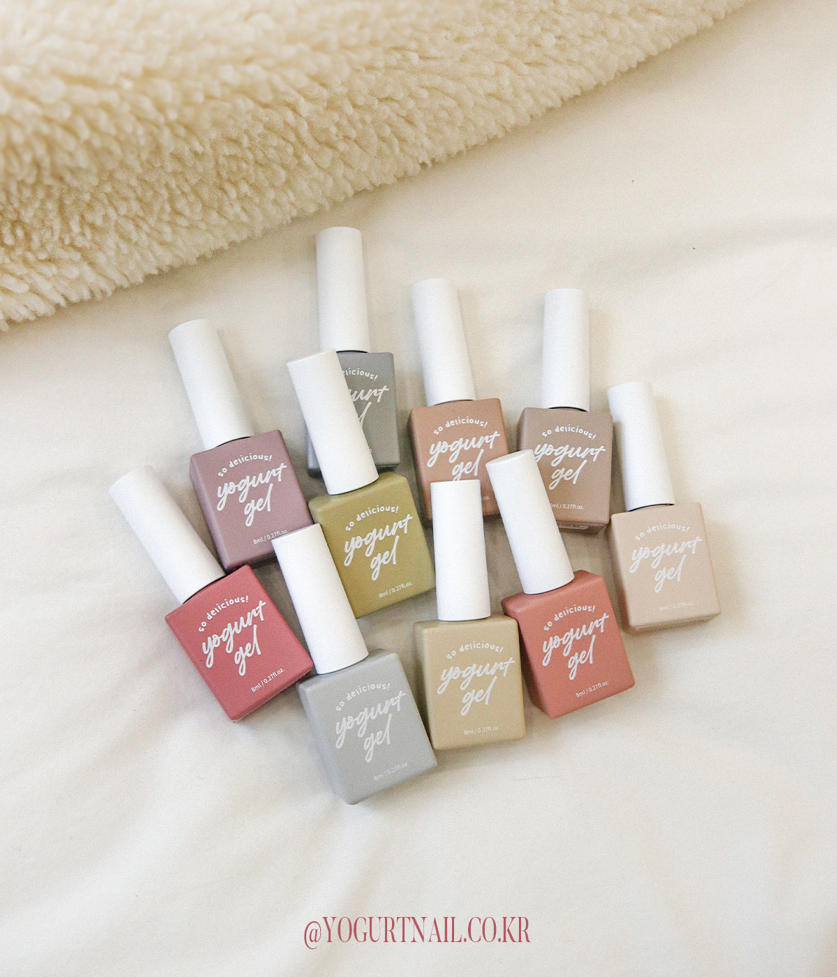 Yogurt Nail Dry Flower Opaque Gel Collection - Full 10pc set/Individual Bottles
