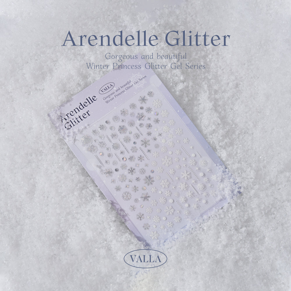 Valla Arendelle Glitter Gel Collection - Full 8pc Set/Individual Bottles