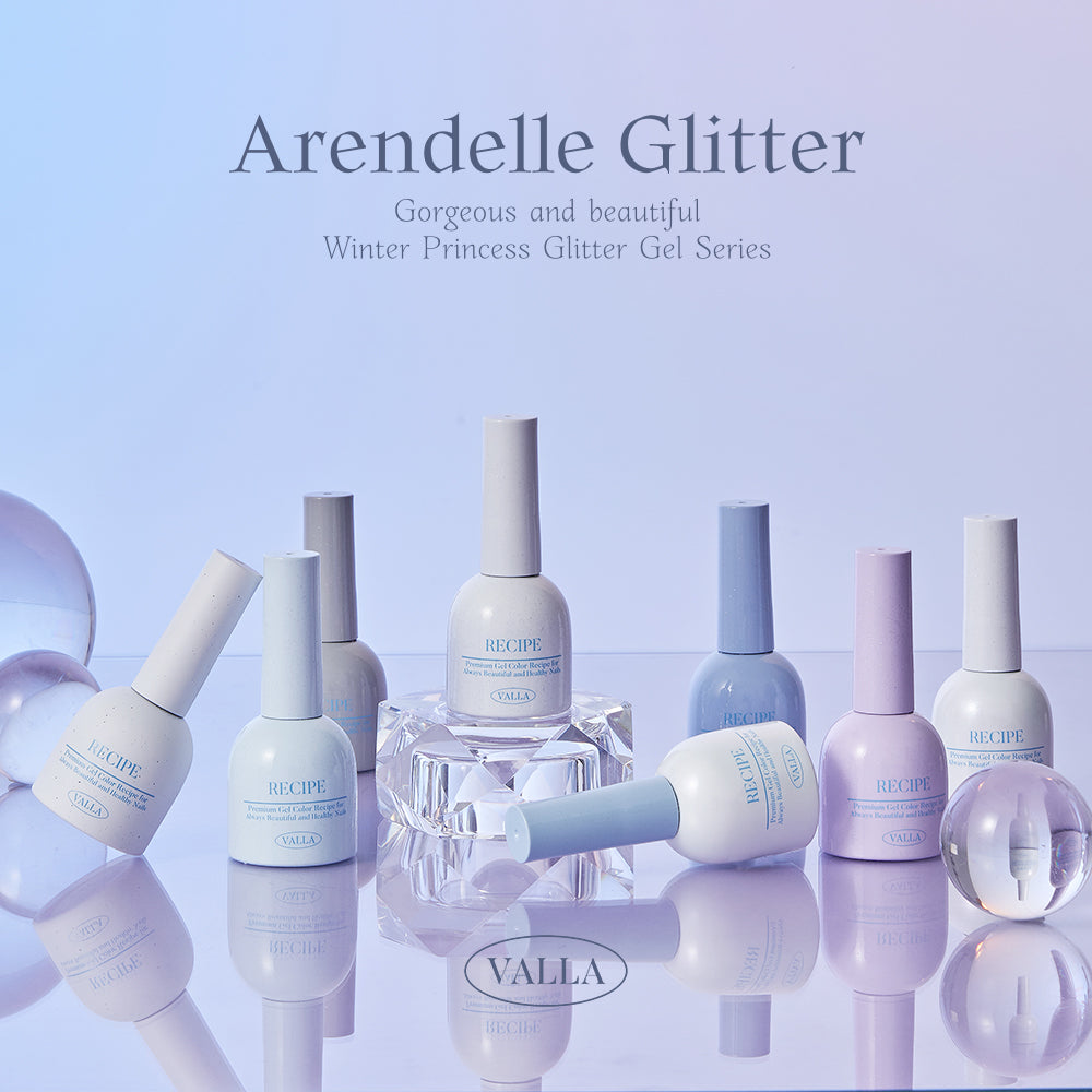 Valla Arendelle Glitter Gel Collection - Full 8pc Set/Individual Bottles