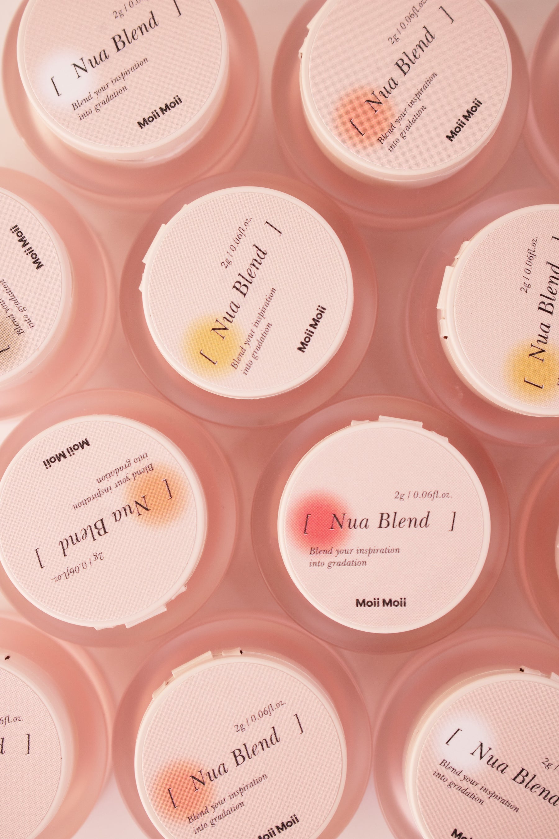 Moii Moii Nua Blend Gradation 6 Gel Pack + Gradation Sponge 70 Pack