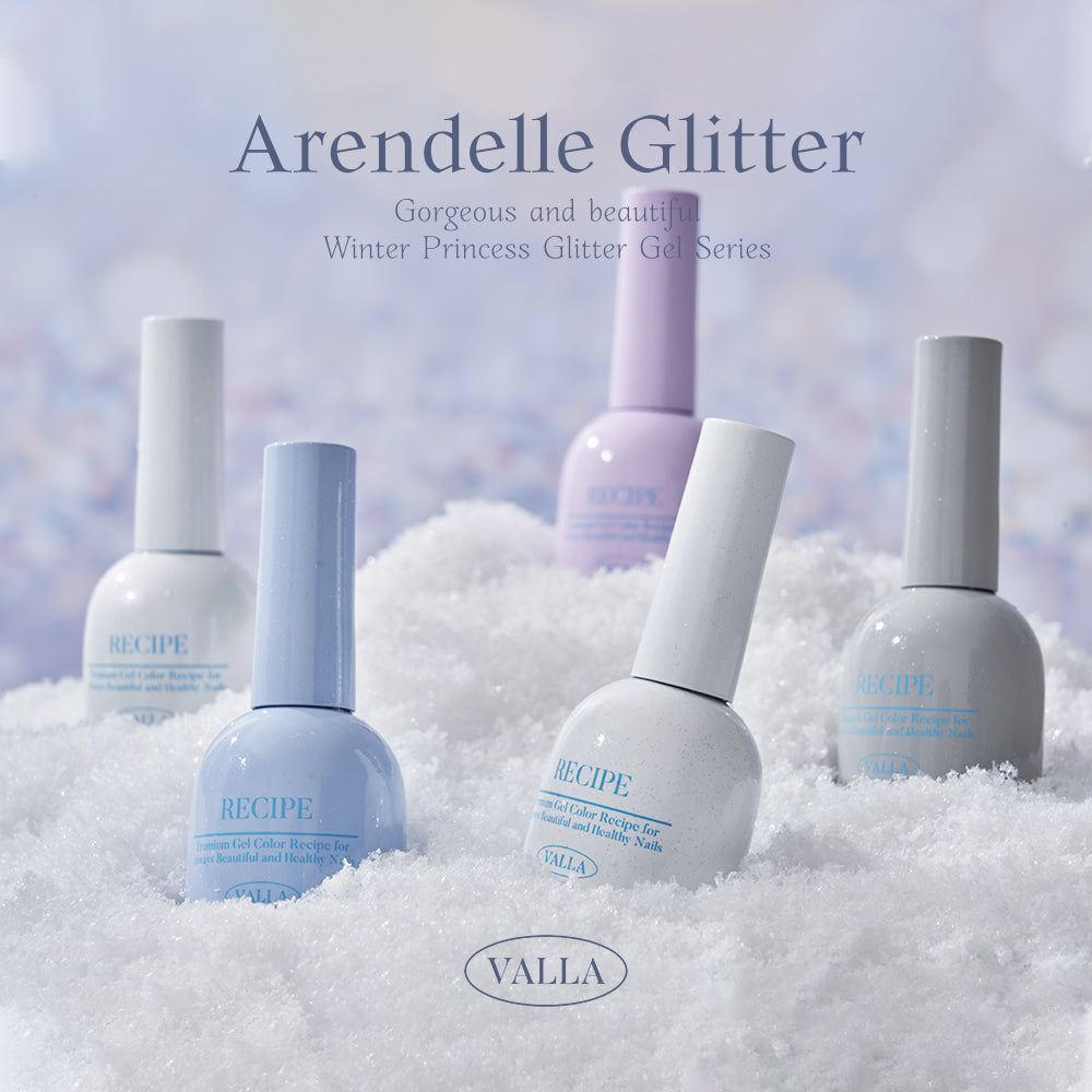 Valla Arendelle Glitter Gel Collection - Full 8pc Set/Individual Bottles