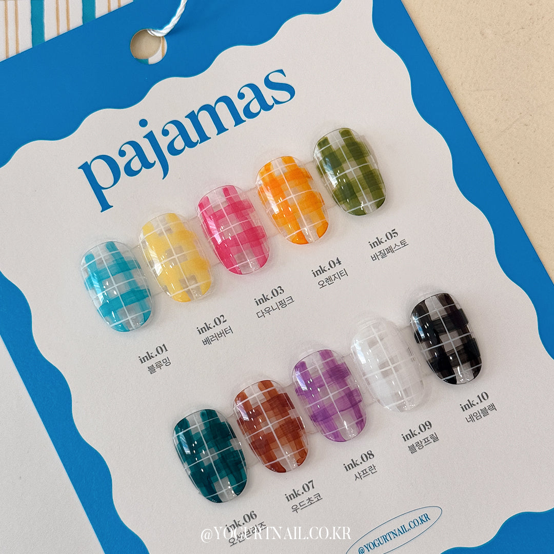 Yogurt Nail Pajamas Ink Collection - Full 10pc Set/Individual Bottles