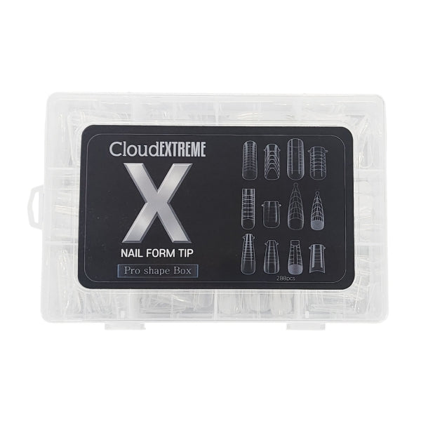 Cloud Extreme X Gel Exclusive Nail Form Tips Pro Shape Box Set (288 pieces)