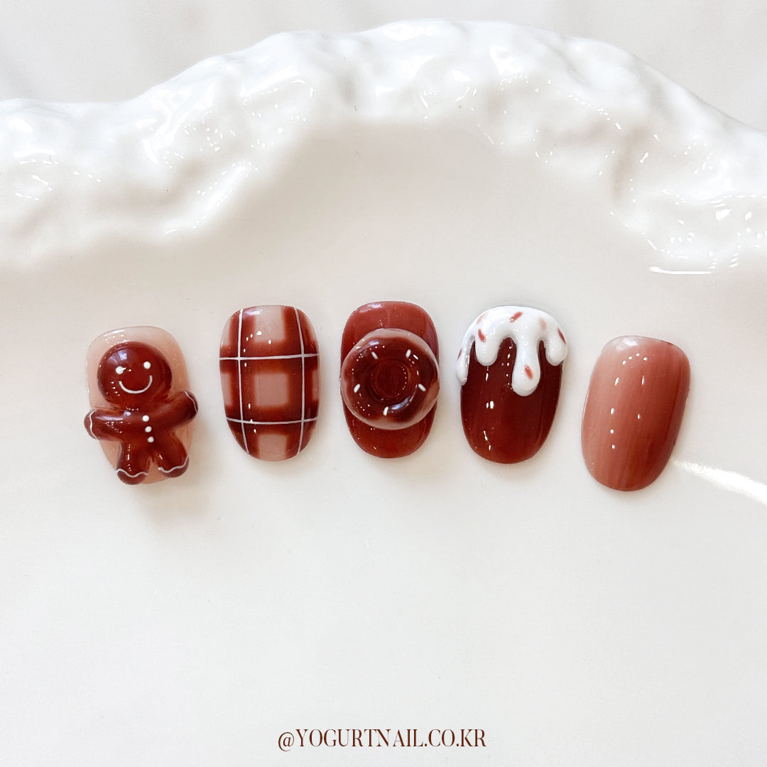 Yogurt Nail Ginger Bread Syrup Gel Collection - Full 10pc Collection/Individual Bottles