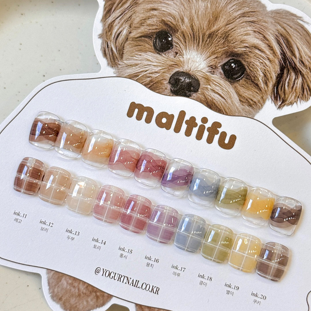 Yogurt Nail Korea Maltifu Ink Collection - Full 10pc Set/Individual Bottles