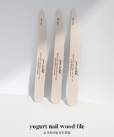 Yogurt Nail Wood File - 100/180 grit