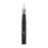 Peony Premium Portable Rechargable E-file/Nail Drill Pen (Black/Silver)