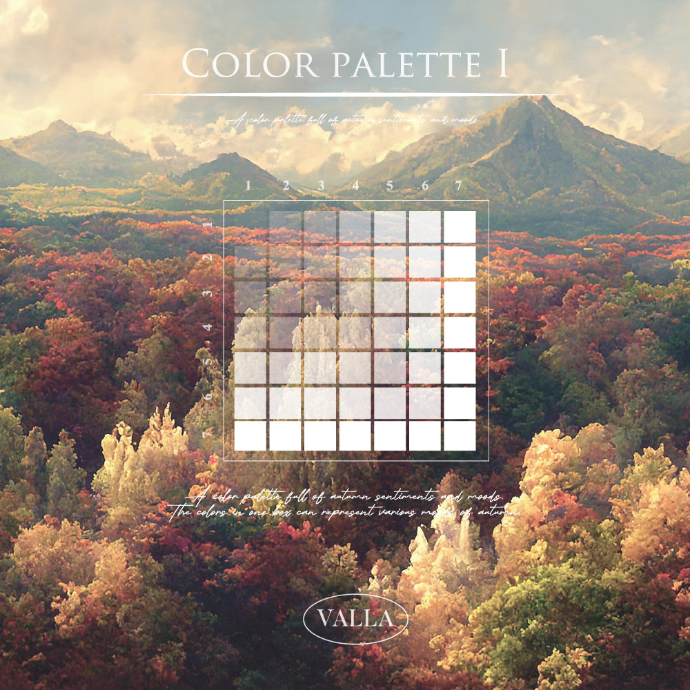 Valla Colour Palette l - Full 8pc Collection/Individual Bottles