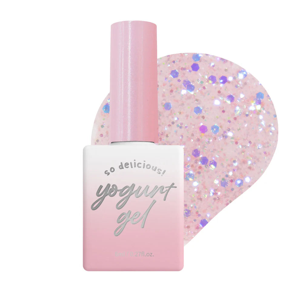 Yogurt Nail Orgel Glitter Gel Collection - Full 8pc Set/Individual Bottles