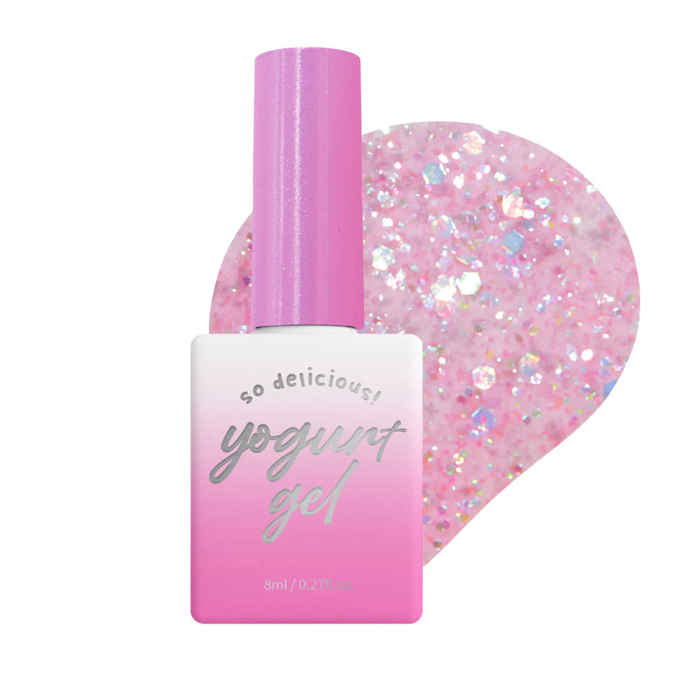 Yogurt Nail Orgel Glitter Gel Collection - Full 8pc Set/Individual Bottles