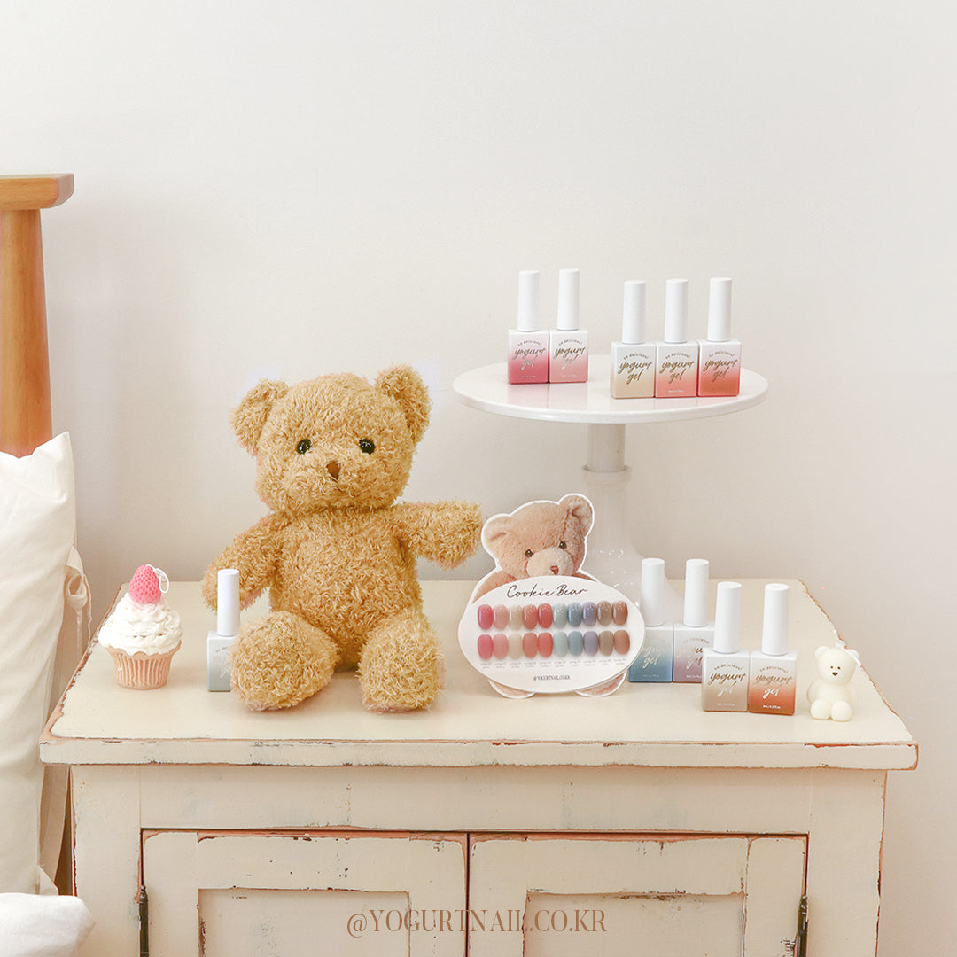 Yogurt Nail Cookie Bear Syrup Gel Collection - Full 10pc Collection/Individual Bottles