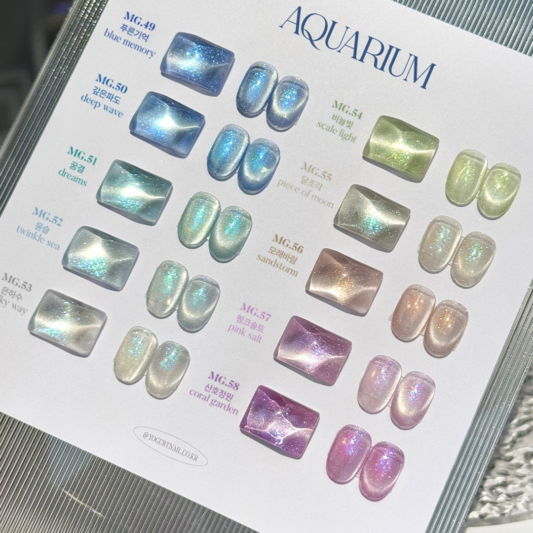 Yogurt Nail Aquarium Magnetic Gel Collection - Full 10pc Collection/Individual Bottles