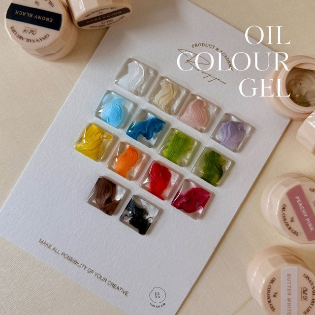 Gina Oil Colour Gels - Full 14pc Set/Individual Pots