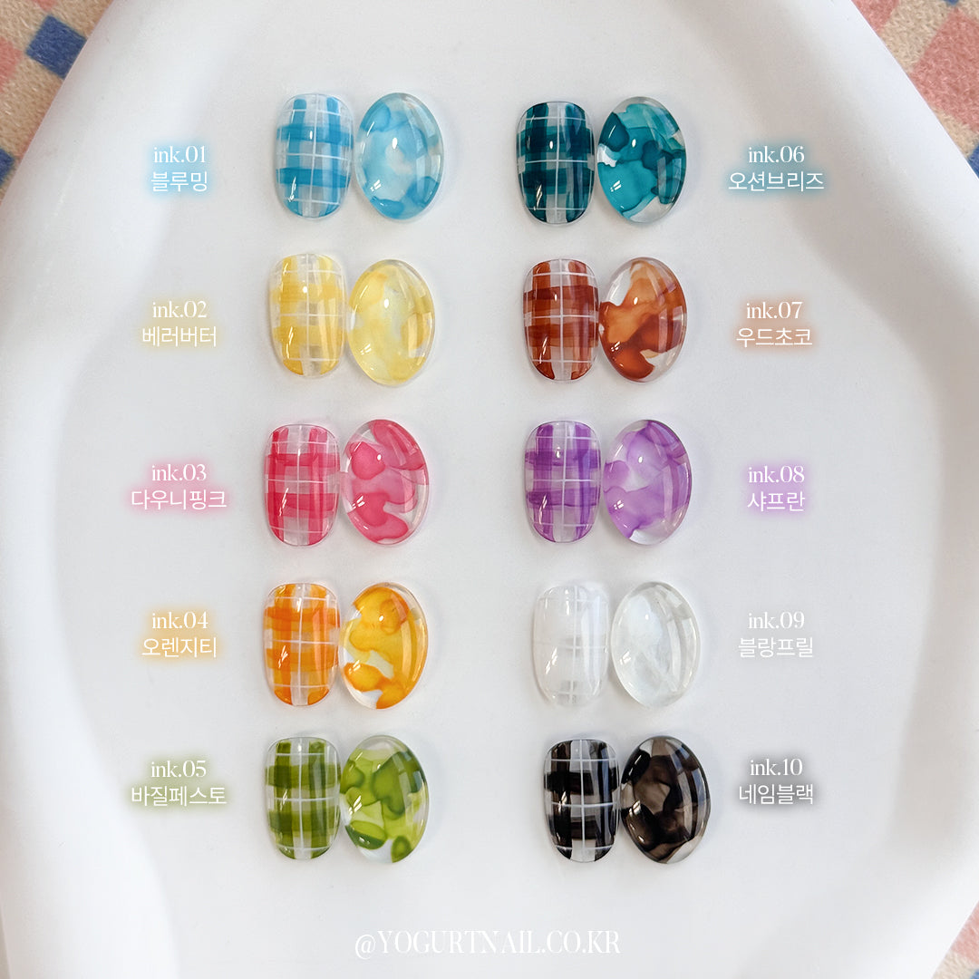 Yogurt Nail Pajamas Ink Collection - Full 10pc Set/Individual Bottles
