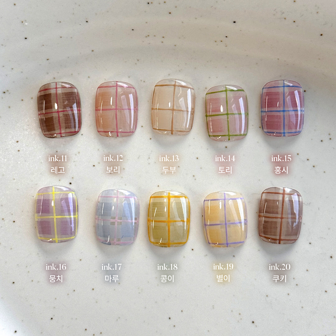 Yogurt Nail Korea Maltifu Ink Collection - Full 10pc Set/Individual Bottles