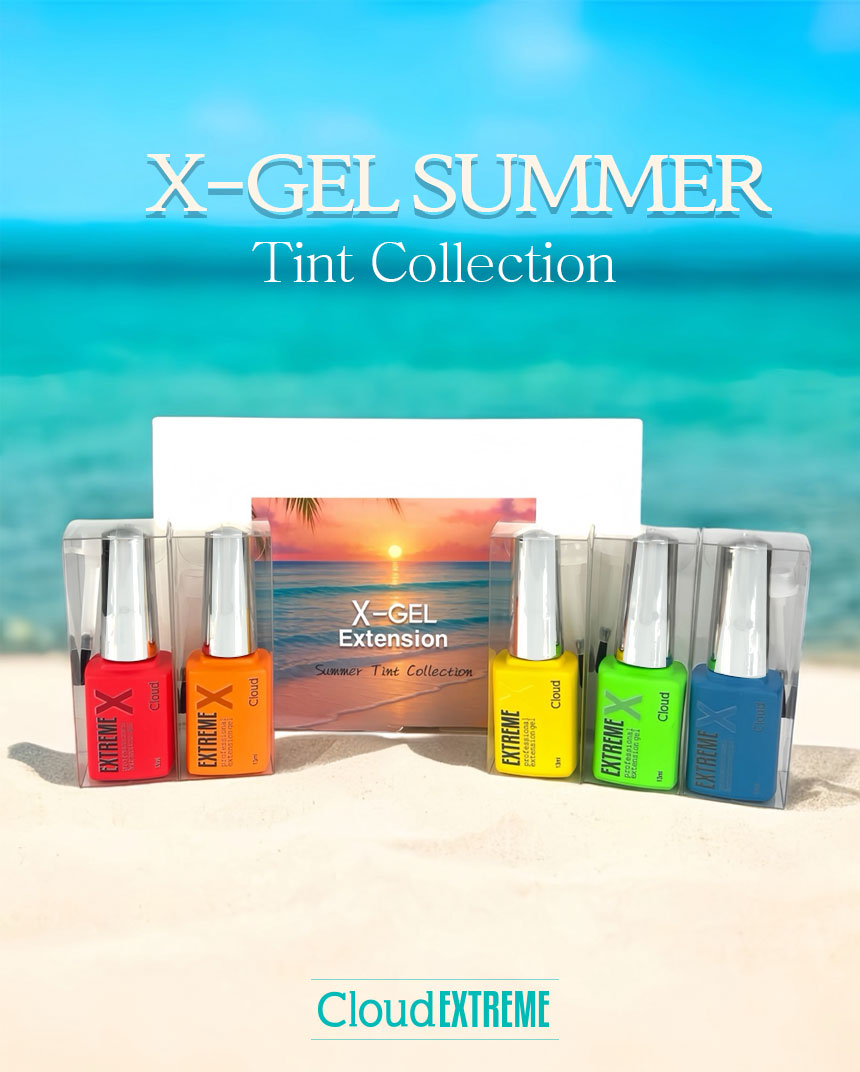 Cloud Extreme X Extension Gel Bottle - Summer Tint Series (5 Colour Options)