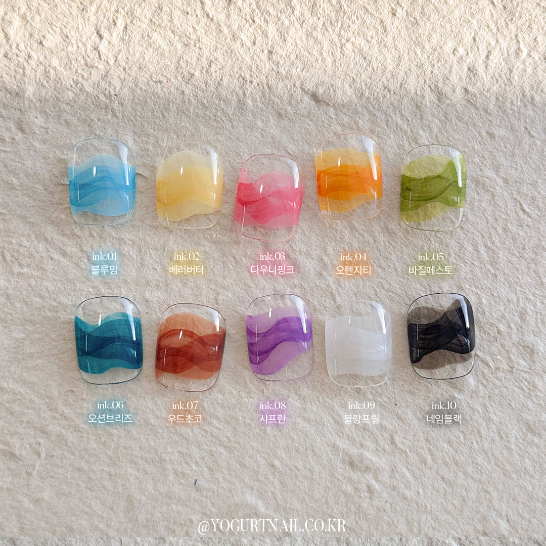 Yogurt Nail Pajamas Ink Collection - Full 10pc Set/Individual Bottles