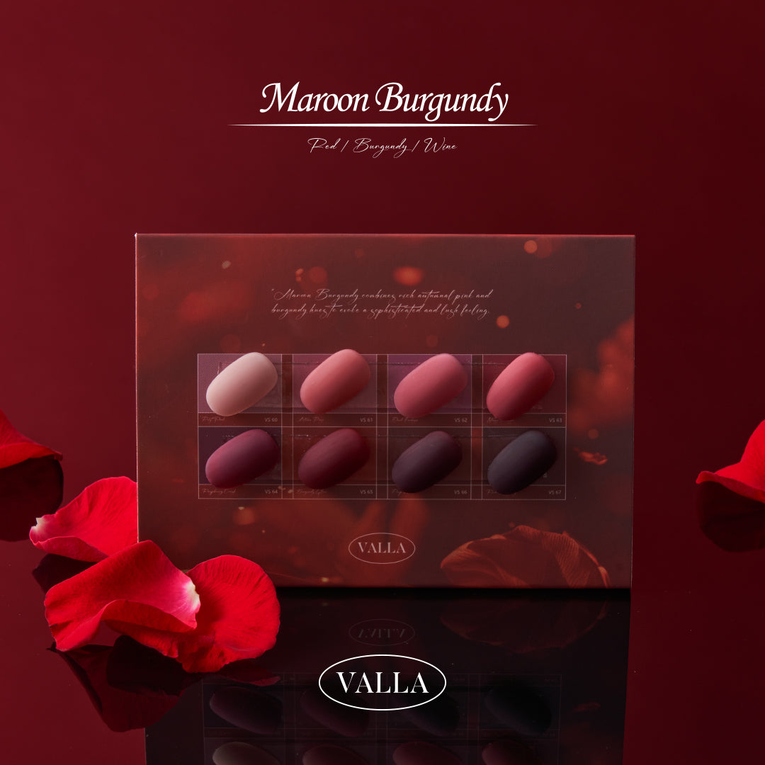 Valla Maroon Burgundy Collection - Full 8pc Set/Individual Bottles