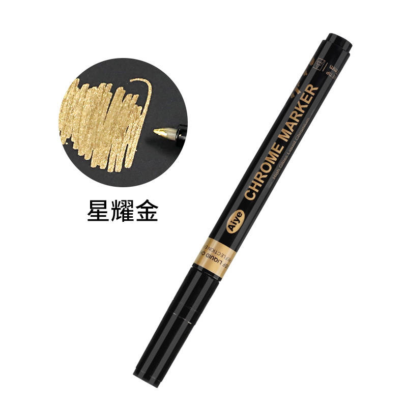 Acrylic Chrome Markers - Champagne Gold/Star Gold