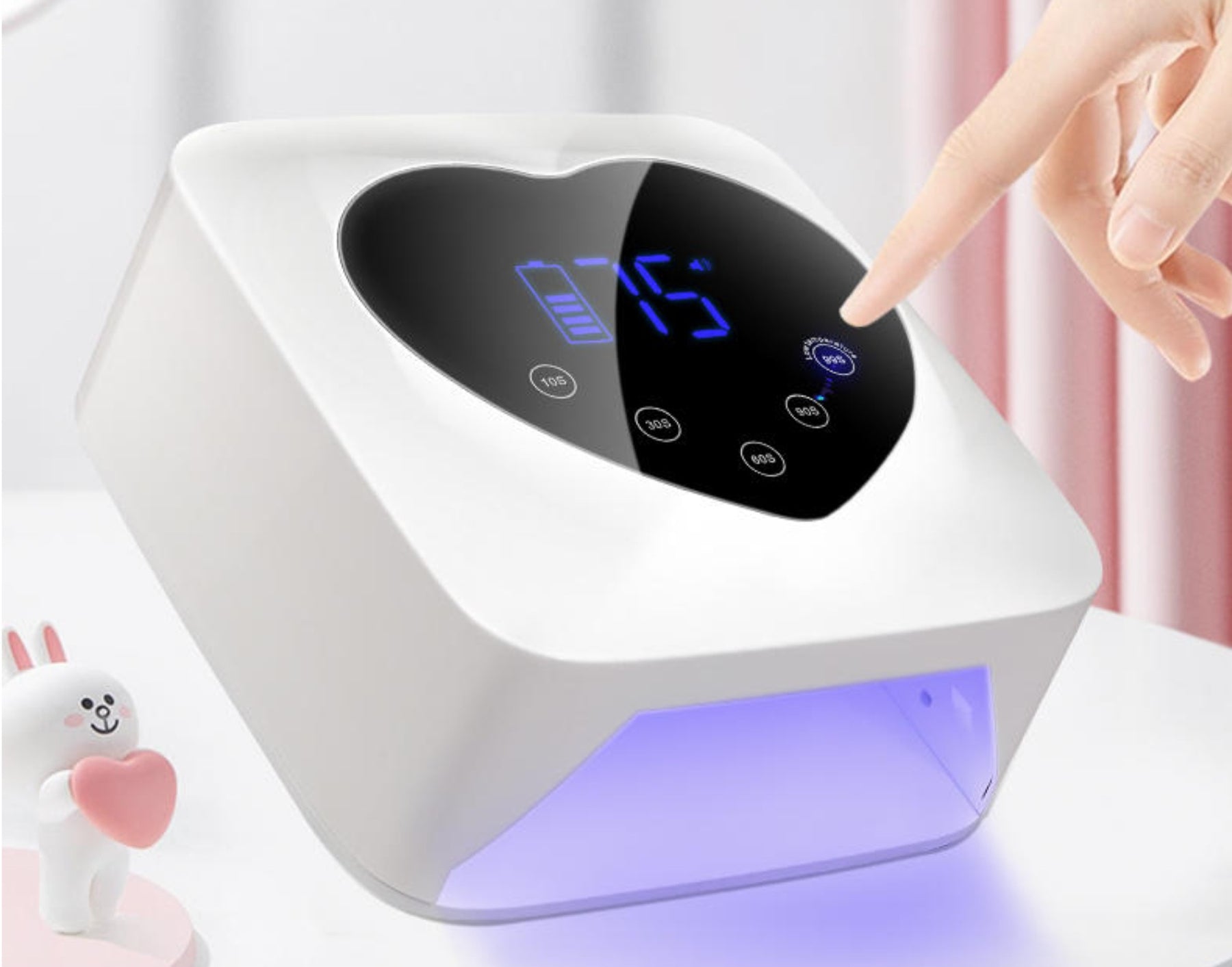 Peony Premium UV/LED Heart Lamp