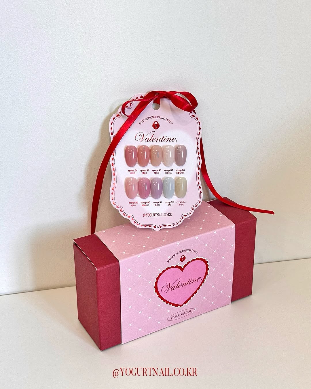 Yogurt Nail Valentine Syrup Gel Collection - Full 10pc Set/Individual Bottles