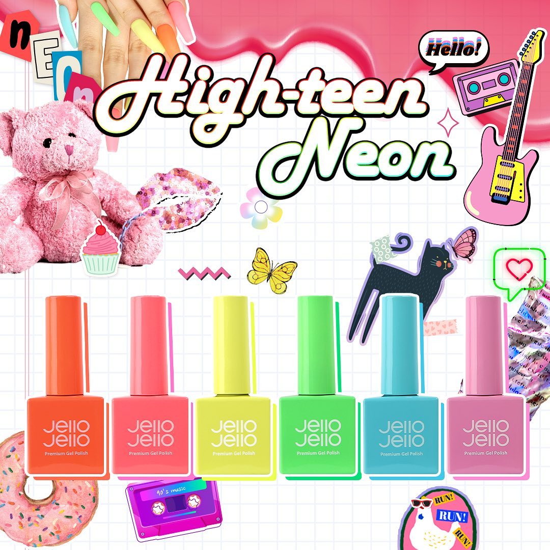 Jello Jello High-teen Neon 6pc collection