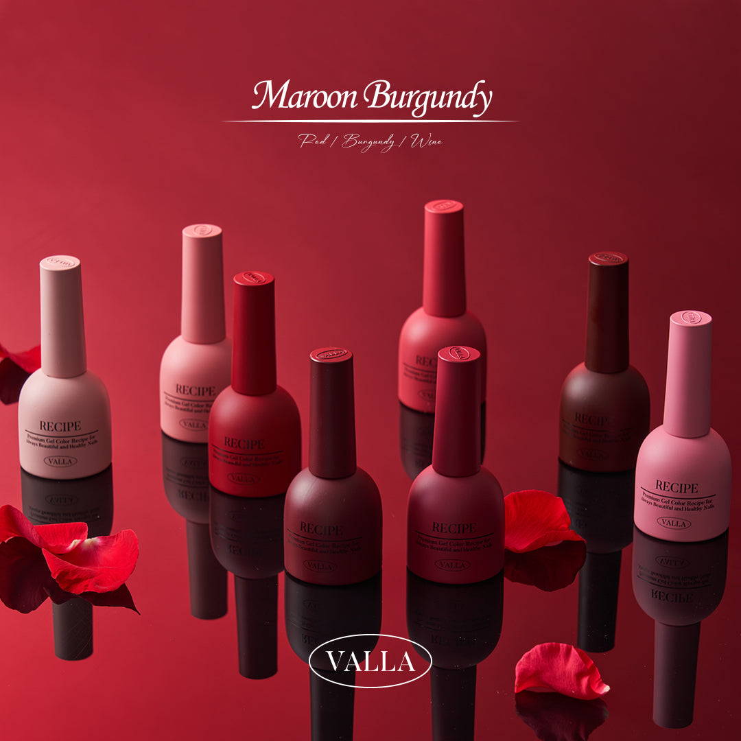 Valla Maroon Burgundy Collection - Full 8pc Set/Individual Bottles