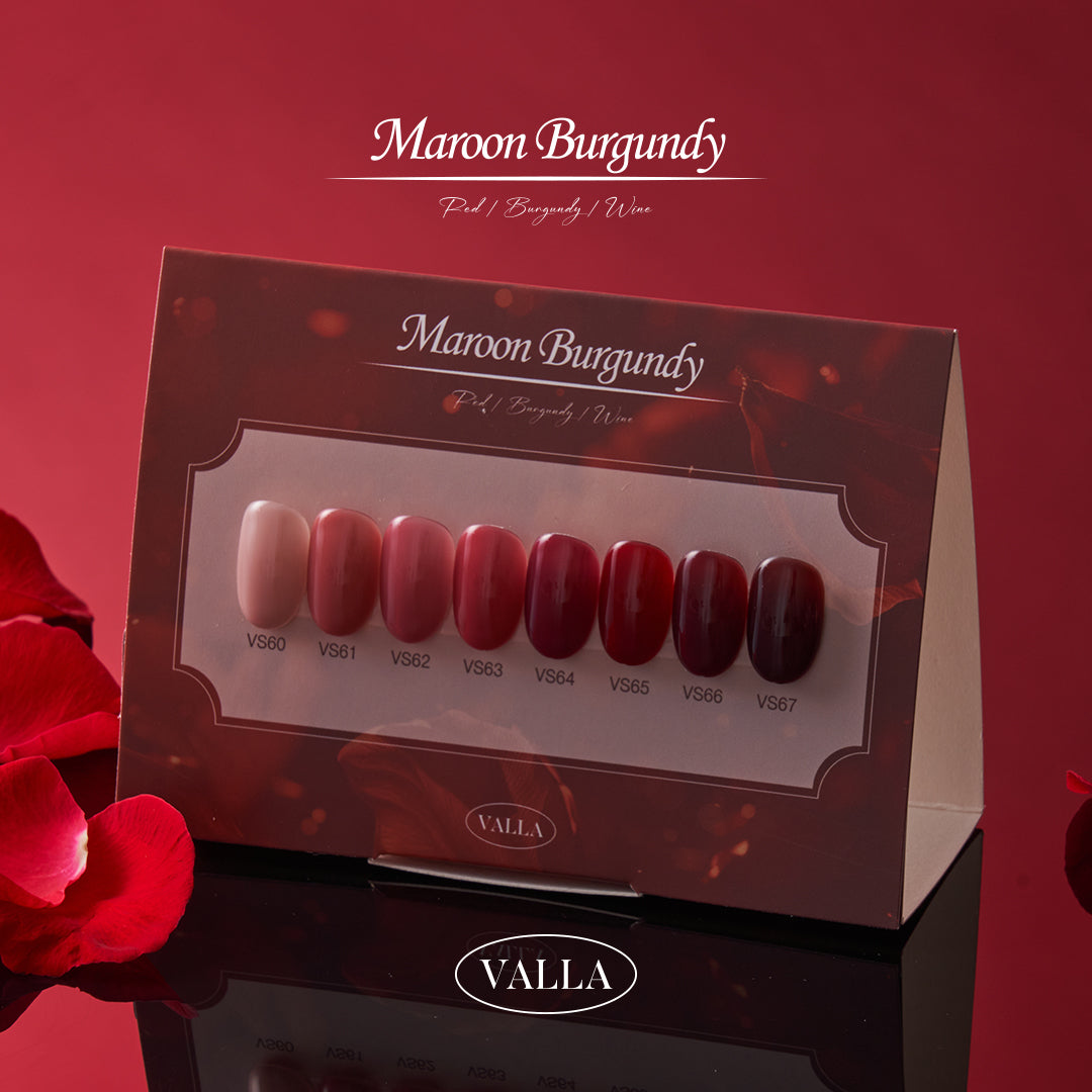 Valla Maroon Burgundy Collection Full 8pc Set/Individual Bottles