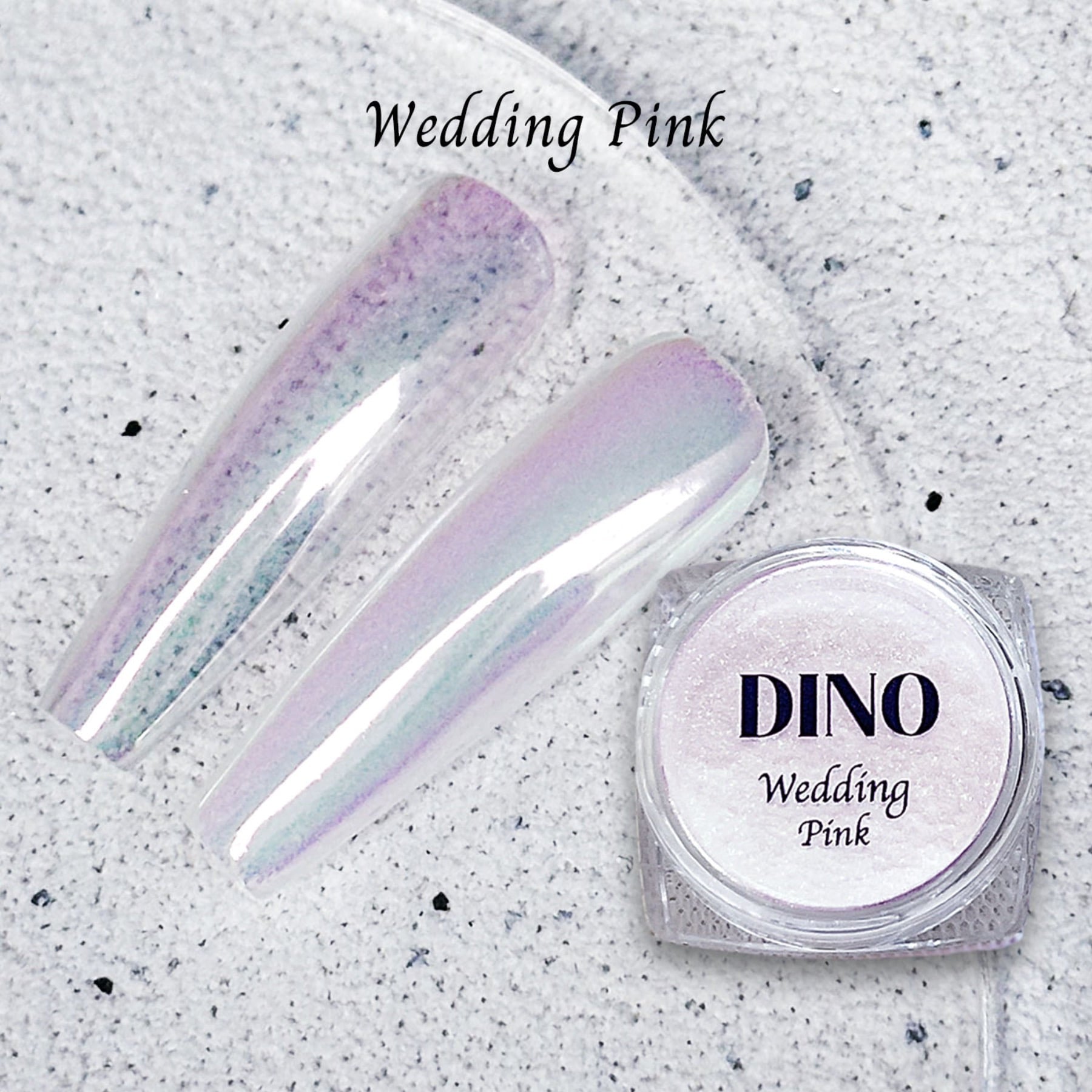 DINO It's Nail O'Clock Chrome Powder - Wedding Pink