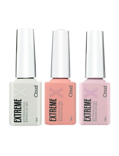 Cloud Extreme X Extension Gel Bottle - Colour Options: Milky White/Blush Pink/Clay Pink