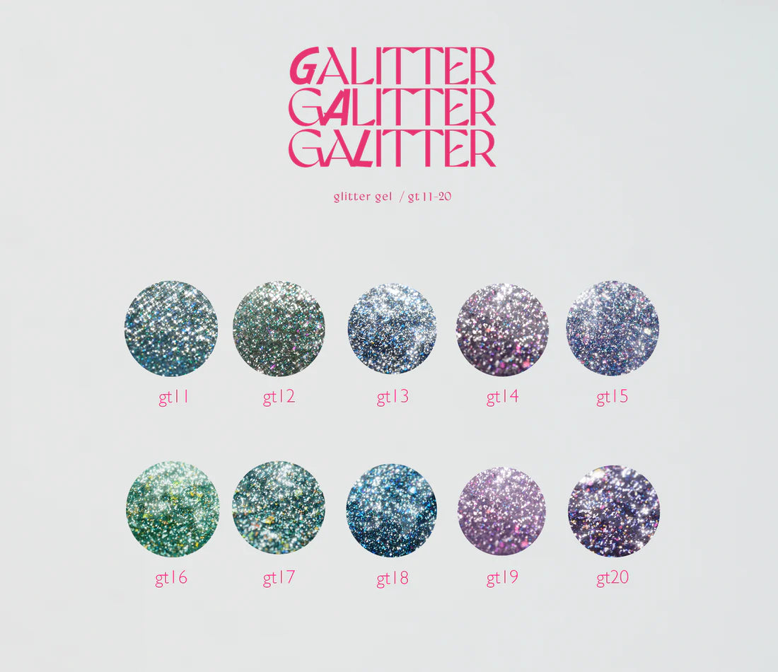 (NEW UPDATE) énoi 'galitter' Gel Collection - full 20pc set/individual pots (gt01-gt20)
