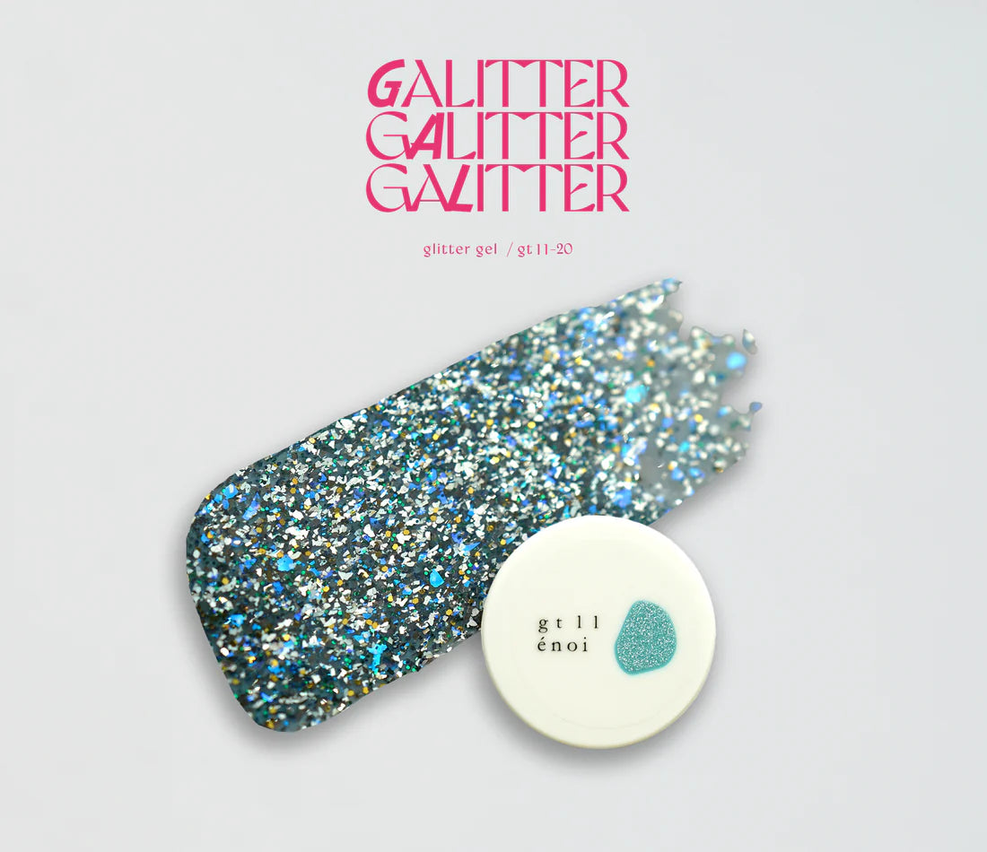 (NEW UPDATE) énoi 'galitter' Gel Collection - full 20pc set/individual pots (gt01-gt20)