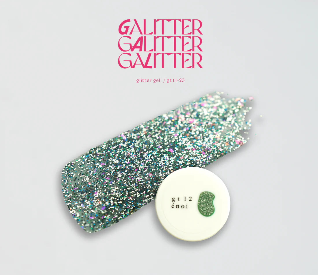(NEW UPDATE) énoi 'galitter' Gel Collection - full 20pc set/individual pots (gt01-gt20)