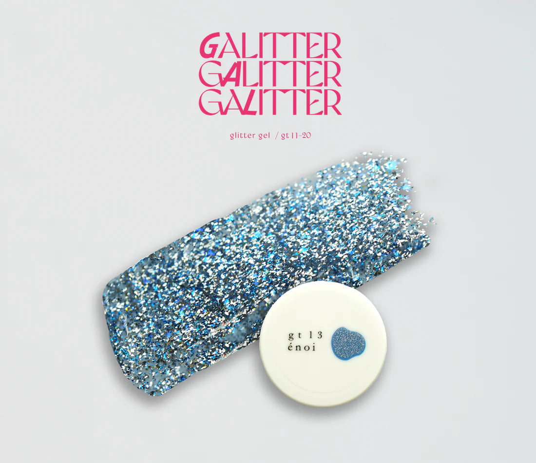 (NEW UPDATE) énoi 'galitter' Gel Collection - full 20pc set/individual pots (gt01-gt20)