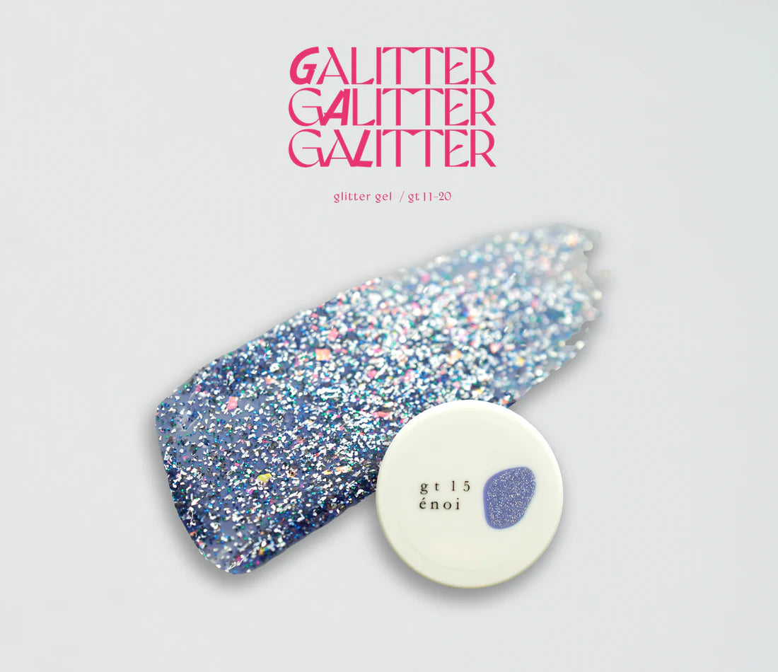 (NEW UPDATE) énoi 'galitter' Gel Collection - full 20pc set/individual pots (gt01-gt20)