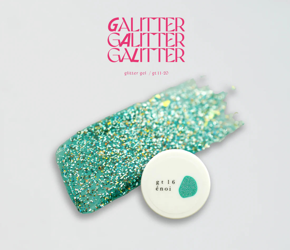 (NEW UPDATE) énoi 'galitter' Gel Collection - full 20pc set/individual pots (gt01-gt20)