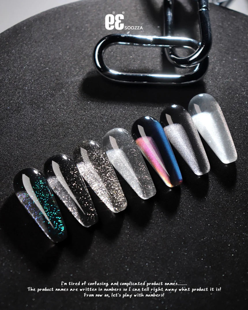 SOOZZA 93 Series Magnetic & Glitter Gel Collection - Full 7pc Set/Individual Bottles