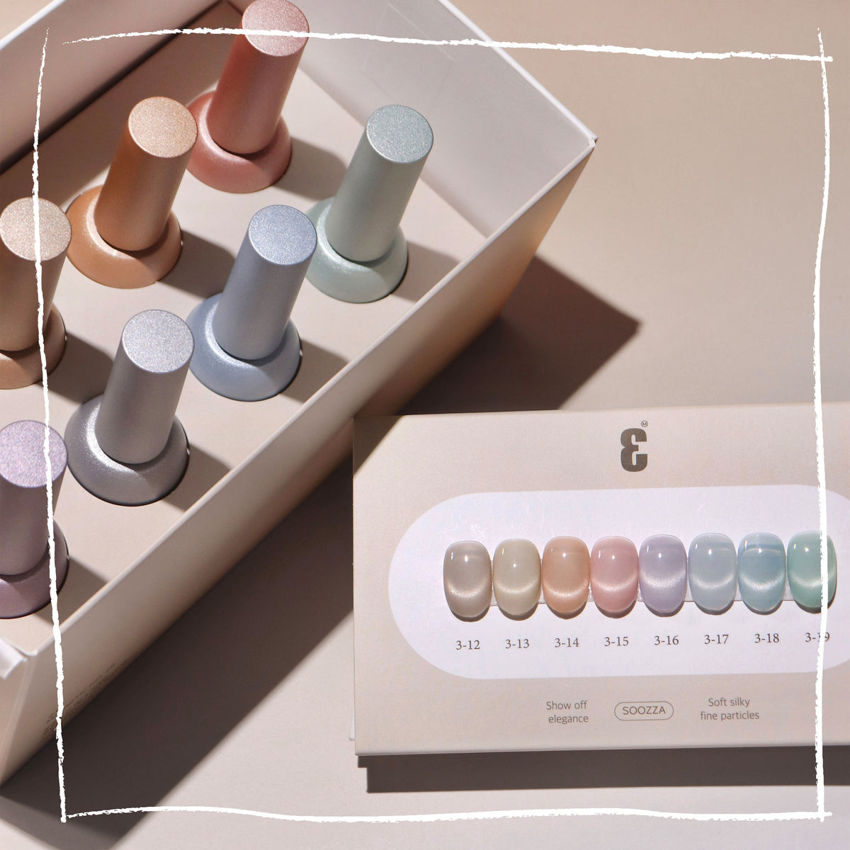 SOOZZA Silky 3 Series Magnetic Gel Collection - Full 8pc Set/Individual Bottles