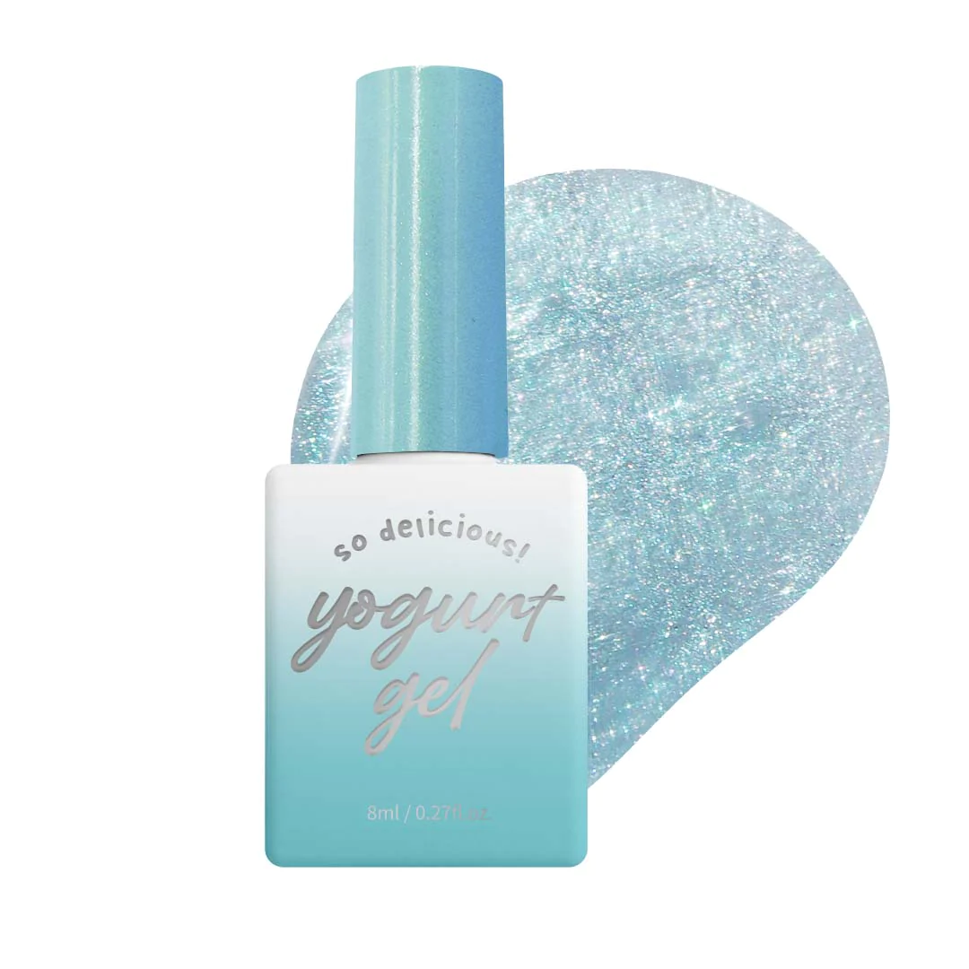 Yogurt Nail Glass Bead Magnetic Cat Eye Glitter Gel - Full 10pc Collection/Individual Bottles