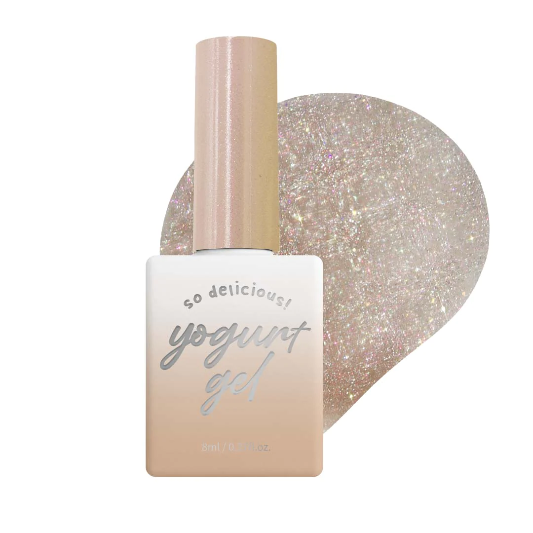 Yogurt Nail Glass Bead Magnetic Cat Eye Glitter Gel - Full 10pc Collection/Individual Bottles