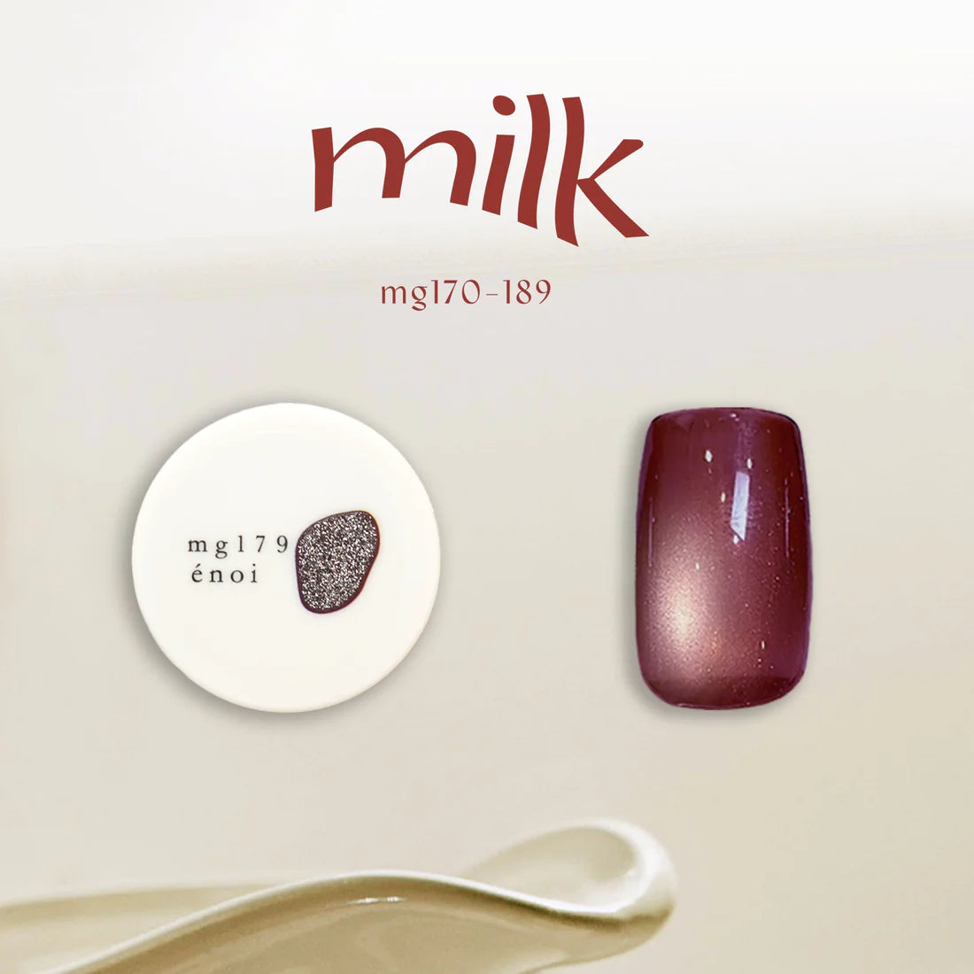 énoi 'milk' Magnetic Gel Series - full 20pc set/individual pots (mg171-189)
