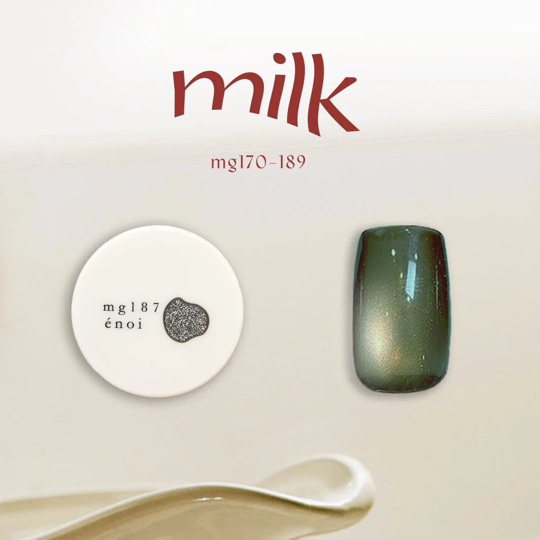 énoi 'milk' Magnetic Gel Series - full 20pc set/individual pots (mg171-189)