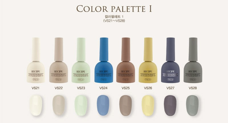 Valla Colour Palette l - Full 8pc Collection/Individual Bottles