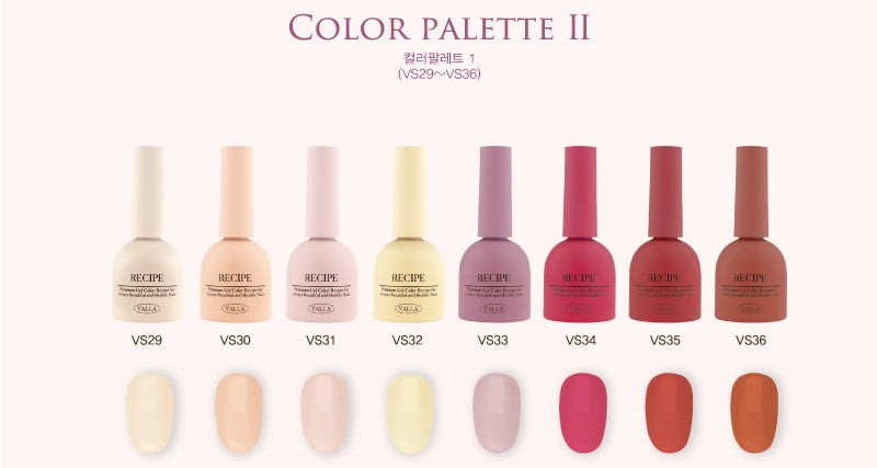 Valla Colour Palette ll - Full 8pc Collection/Individual Bottles