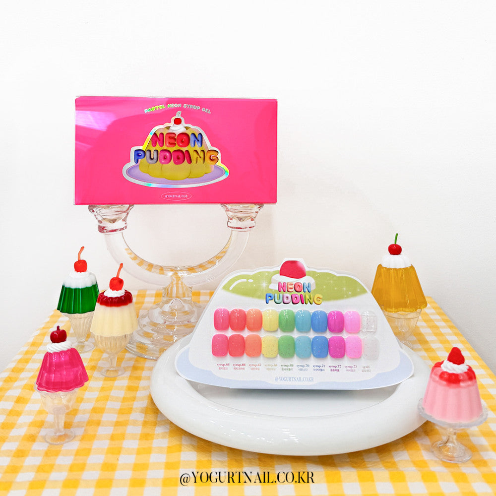 Yogurt Nail Neon Pudding Syrup Gel Collection - Full 10pc Collection/Individual Bottles