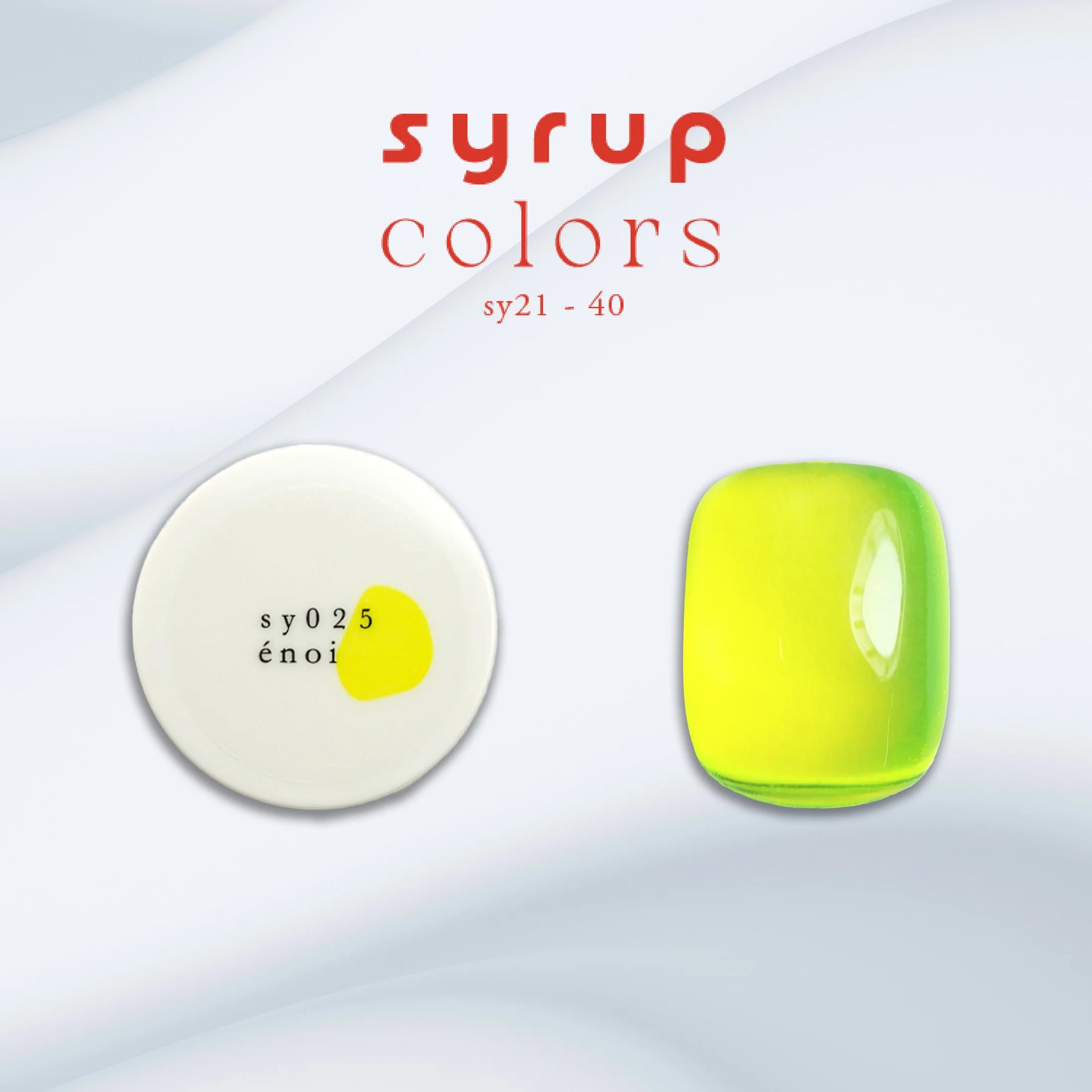 énoi SS Syrup Gel Collection - full 20pc set/10pc sets/individual pots (sy021-040)