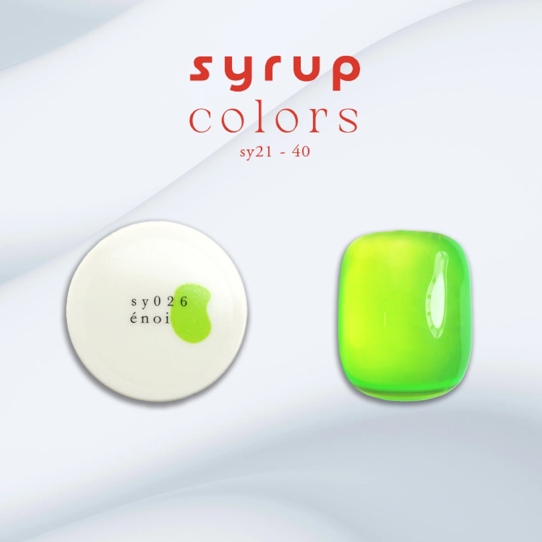 énoi SS Syrup Gel Collection - full 20pc set/10pc sets/individual pots (sy021-040)