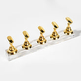 Nail stand - dark grey/gold